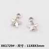 Accesorios de Joyería de Aleación DIY Estrella de Cinco Puntas Calada Estrella Sólida Colgante Pulsera Collar Ropa Aretes Colgante
