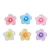 Flores Pequeñas de Hielo Transparente, Accesorios Pequeños de Resina de Pegamento de Crema Hechos a Mano Frescos para DIY, Dijes para Zapatos, Materiales para Joyería al por Mayor
