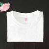 Camiseta Branca Pintada à Mão Tie-dye para Crianças Jardim de Infância Feita à Mão DIY Pintura Graffiti Camiseta de Algodão Grossa Lisa