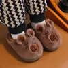 Promoção Quente Outono/Inverno Chinelos de Algodão Capivara para Crianças Estilo Família Pai-Filho Chinelos Quentes de Pelúcia para Casa