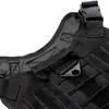 Arnés de Pecho para Perro Mediano y Grande Chaleco Táctico para Perro Collar de Nylon Set de Correa de Tracción Chaleco de Entrenamiento para Exteriores para Perro Grande