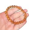 Atacado de fábrica pulseira de cristal torre amarela natural cristal anel único pulseira de contas redondas corrente de miçangas faça você mesmo