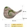 Enfeites de Paisagismo Externo, Decorações de Pássaros de Pedra, Artesanato de Resina, Decorações Simples para Sala de Estar, Varanda, Jardim e Pátio