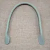Nova Bolsa de Couro Costurada no Centro com Borda Oleada Bolsa de Mão de Couro Pu com Alça de Bolsa de Couro Genuíno Acessórios