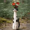 Artículo Popular en Sitios Web Independientes: Florero Hecho a Mano con Forma de Gato Original