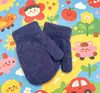 Guantes Calientes de Invierno para Niños de Guardería de 1 a 4 Años Color Sólido Anti-Rayaduras para Bebé Bolsa Tejida Guantes para Bebé