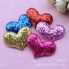 Pegatinas de tela de cebolla gruesa con forma de corazón de melocotón, accesorios para ropa y cabello, pegatinas especiales de tela con forma de corazón de melocotón, pegatinas de tela de corazón de melocotón exquisitas de alta gama