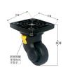Ruedas Universales para Maletas, Ruedas de Rodillo, Accesorios para Ruedas, Ruedas Giratorias, Carro de Herramientas, Silencioso, Resistente al Desgaste, Desmontable, Maleta