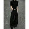 Calça Casual de Alto Padrão com Caimento Estilo Coreano Masculina Tendência Outono 2026 Calça de Alfaiataria Reta que Alonga as Pernas Tendência
