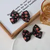 Acessórios de laço doce estilo coreano, presilhas de cabelo elegantes e acessórios de cabelo, componentes de joias DIY para crianças, acessórios versáteis para roupas