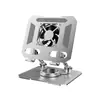 Suporte de Mesa para Laptop e Tablet, Giratório e Dobrável, Suporte Elevado de Liga de Alumínio para Resfriamento, Suporte Giratório para Elevação de Monitor