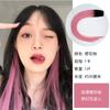 Mecha de peruca tingida para orelha com cabelo humano real, peça de cabelo humano real para orelha, peça de cabelo tingida de cabelo humano real curta para orelha