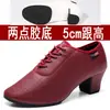 Sapatos de dança latina femininos com solas macias, adequados para dança de salão, professores adultos, sapatos de dança moderna de salto médio, sapatos de performance para dança de salão