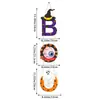 Placas de Porta de Madeira Imitação para Halloween, Decorações de Atmosfera de Horror para Casa Assombrada do Festival Fantasma, Placas Penduradas de Bruxa, Fantasma e Abóbora para Atacado