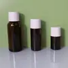 Botella estriada color té, frasco para jarabe de líquido oral, frasco de reactivos de vidrio color té, frasco de vidrio marrón, frasco de boca estriada para líquido oral