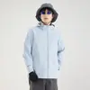 Chaqueta Rush Estilo Nuevo 2025 para Hombres y Mujeres Otoño e Invierno Soft Shell Holgada Delgada Repelente al Agua Color de Contraste Chaqueta Cortavientos para Escalada
