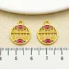 Ábaco de Oro Antiguo para Atraer Riqueza, Colgante de Aleación Auspicioso y Deseoso Cuerda de Mano DIY Accesorios para Joyería Venta al por Mayor