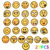 Pegatinas de Tela con Expresiones de Emoji Bordadas Accesorios para Ropa Calcomanías Decorativas Parches Divertidos Redondos Lindas Insignias de Caras Sonrientes