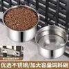 Pote Pet Espessado de Aço Inoxidável Gaiola de Cachorro Tigela de Beber Fixa Pendurada Alimentador de Comida para Gatos Tigela Simples para Cães Grandes