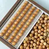 Raiz de Bodhi Esculpida Pão de Homem de Gengibre Grelhado em Carvão Contas Soltas Pulseira DIY Feita à Mão Acessórios de Joias Fofos com Contas