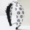 Novos acessórios de cabelo esportivos da Amazon Hot da moda, estampa simples de futebol, vigor juvenil, personalizados e combinados