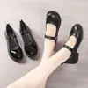 Zapatos Mary Jane para Mujer 2026 Otoño Nuevo Estilo Universitario Versión Coreana Zapatos Lolita Japoneses con Velcro para Pies Anchos Zapatos Pequeños de Cuero