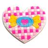Zapatos de serie con agujeros decorativos accesorios DIY dopamina amor tamaño pequeño PVC parche adhesivo suave venta al por mayor