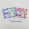 Venta Directa de Fábrica Lindo Temática de Mascotas Carpeta de Cuatro Anillos A7 Cuaderno Estilo Ins Cuaderno de Dibujos Animados Bloc de Notas Portátil