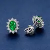 Aretes de Diamante Amarillo Diamante de Alto Carbono [Liquidación Envío Gratis] Sencillos Ins Cuadrado de Princesa 6*6mm Aretes Corte Flor de Hielo Plata S925