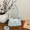 Bolsa Pequena de Ombro com Laço Doce 2026, Nova Bolsa Quadrada Pequena com Rebites da Moda, Bolsa Transversal de Alto Padrão para o Verão