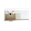 Suministro Lavadora de Encimera Integrada Lavabo Lavadero Piscina de Lavandería Lavabo de Balcón con Tabla de Lavar Mesa de Cuarzo Lavabo de Mesa para el Hogar