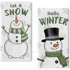 La Toalla de Cocina Navideña Más Popular de Amazon con Estampado de Enano y Muñeco de Nieve Decoración Navideña Trapo de Cocina Toalla de Cocina