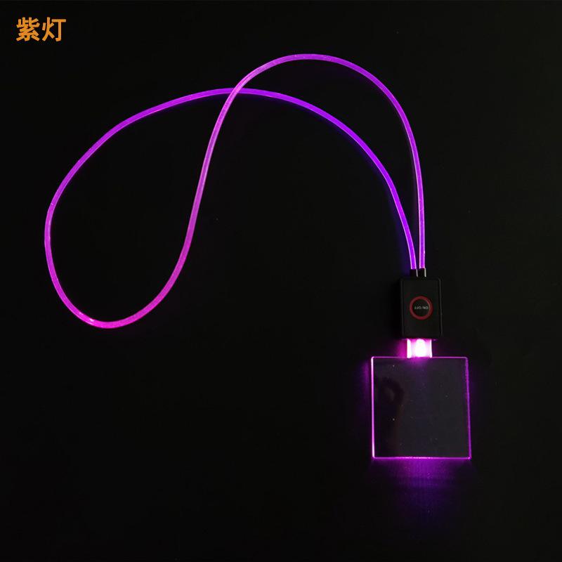 USB充电LED发光吊牌亚克力发光工作牌酒吧KTV闪光胸牌可镭射LOGO4.jpg