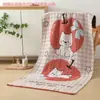 Toalla de Baño Grande de Algodón Puro Clase a Madre y Bebé Toalla de Baño de Gasa de Algodón Puro Toalla de Baño Bordada con Dibujos Animados Súper Suave Lavable a Máquina