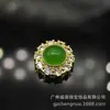Cuentas de retención de color de 18k incrustadas de imitación de color jade circonita accesorios cuentas cuentas sueltas cuentas de transferencia materiales al por mayor