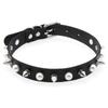 Ei Coleira de Couro com Espigões de Liga Punk Novo Elegante Rebite Pérola Imitada Colar Harajuku Corrente de Pescoço Rock Gótico