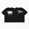 Hip-Hop Americano High Street Holgadas Estampadas con Letras Camisetas de Pareja para Hombre y Mujer Tendencia de Moda de Verano Cuello Redondo Mangas Cortas