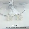 Brincos de Laço Esmaltados com Pérolas Frescos e Elegantes, Brincos Únicos e Bonitos com Design de Nicho, Novo Modelo 2026 para Mulheres