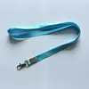 Comércio exterior transfronteiriço 16MM de largura linhas finas coloridas imitação de nylon ID crachá de trabalho cordão para pendurar conjunto de cartões corda para pendurar atacado