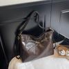 Mochila Grande de Alta Qualidade Estilo Retrô Feminina Nova Outono 2025 Bolsa de Ombro Único Transversal Bolsa Tote Multiuso