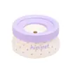Tigela de água flutuante estilo macaron com padrão retrô para cães, para uso transfronteiriço, grande capacidade, anti-tombamento e evita molhar a boca do cão ao beber