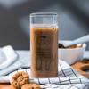 Taza de Vidrio Linda Creativa para el Hogar Taza para Leche Descubierta Impresa para Estudiante Taza Cuadrada Resistente al Calor Taza para Desayuno Patrón de Animales