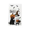 Amazon transfronteiriça temu alta venda Feliz Halloween Halloween HEY boo abóbora preto e branco pano de prato