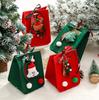 Atacado Bolsa de Maçã de Feltro de Natal Véspera de Natal Bolsa Portátil de Feltro Decoração de Doces Bolsa de Presente de Tecido de Feltro Personalização