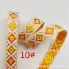 Fita de Diamante 1,3cm Fita Jacquard Quadrada Brilhante Estilo Étnico Roupas Penduradas DIY Roupas de Boneca Vintage