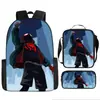 Liberación Rápida Transfronteriza Spider-Man Spider-Man Mochila Escolar Estudiante Niños Bolsa Escolar Periférica Bolso Escolar de Hombro Juego de Tres Piezas