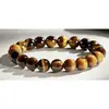 Pulsera de ojo de tigre de color cruz estilo para hombres y mujeres ojo de gato ojo de tigre de tres colores ojo de tigre de tres colores pulsera de ópalo de madera