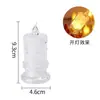 Lámpara de Velas LED sin Llama tipo Velita de Té Operada por Batería Luz Ambiental Realista Parpadeante - Modelo 737076166388