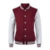 Uniforme de beisebol com forro de fleece logo personalizado gola alta suéter uniforme de turma cardigan casaco de manga comprida roupas de trabalho estampa bordado