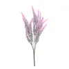 Decoración de Boda Flores Artificiales Flores de Plástico Centros de Mesa Plantas en Maceta Accesorios para Arreglos Florales Espiga de Trigo Simulada Aterciopelada de 5 Picos Lavanda